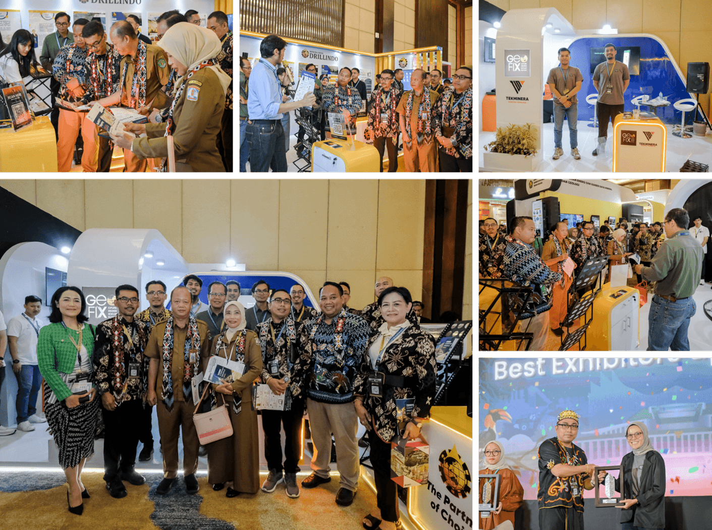 From October 7–10, 2025, PT Geo Fix Indonesia proudly took part in the prestigious PIT IAGI 2024 – The 53rd IAGI Annual Convention and Exhibition, held in Balikpapan. This annual event, organized by the Indonesian Association of Geologists (IAGI), serves as a vital platform for scientific communication, knowledge exchange, and collaboration among geologists and stakeholders in the earth sciences field.
As part of our commitment to advancing geological science in Indonesia, PT Geo Fix Indonesia participated as a Gold Sponsor and Exhibitor. The event provided an excellent opportunity for us to showcase our latest innovations, services, and technologies in mining industry.
Our booth, developed in collaboration with PT Tekminera Nuestra Tierragua, featured a comprehensive suite of integrated solutions designed to revolutionize the mining process from exploration to extraction. We were honored to be recognized with the “Favorite Booth” award, an acknowledgment of the strong interest and enthusiasm from participants toward the solutions we presented.
We extend our sincere appreciation to IAGI for organizing such an outstanding event, and to all the visitors who engaged with us during the exhibition. PT Geo Fix Indonesia remains dedicated to contributing to the advancement of earth sciences and delivering impactful solutions for the future of geology in Indonesia.